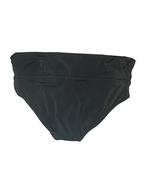 Catalina Black Fold-Over High Waist Bathing Suit Bottom